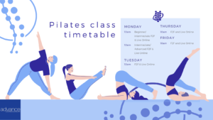 advance physiotherapy & sports injury clinic Pilates classes timetable